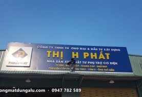 Bảng hiệu nhà xưởng và logo sảnh công ty Thịnh Phát: làm trọn bộ nhận diện