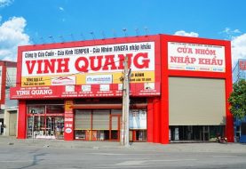 Bảng hiệu cửa hàng nhôm kính, cửa nhôm, kính cường lực