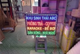 Bảng hiệu karaoke: mặt tiền LED, chữ nổi và mẫu đẹp