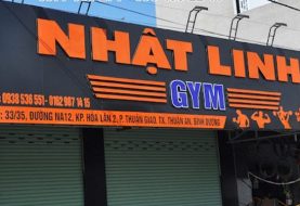 Bảng hiệu phòng gym, fitness, yoga: mẫu mạnh mẽ và cách làm
