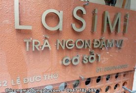 Bảng hiệu quán cà phê, quán trà, tiệm bánh, quán ăn: công trình thực tế