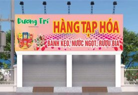 Bảng hiệu tạp hóa, nhà thuốc: mẫu đơn giản, rẻ mà hiệu quả