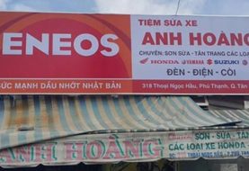 Bảng hiệu tiệm sửa xe máy, garage ô tô: mẫu và cách trình bày