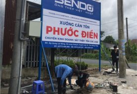 Bảng hiệu tôn dán decal: cấu tạo, giá và tuổi thọ