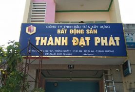 Bảng hiệu văn phòng bất động sản, sàn giao dịch nhà đất
