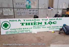Bảng hiệu nhà thuốc Thiên Lộc đạt chuẩn GPP, Trần Phú, Quận 5
