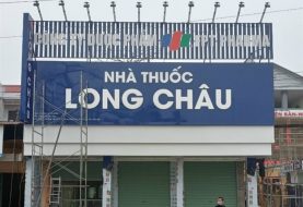 Mặt dựng alu cho chuỗi nhà thuốc và siêu thị mini: Long Châu, FPT Pharma, Green Mart