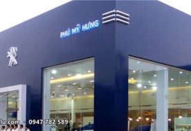 Mặt dựng alu showroom Peugeot Phú Mỹ Hưng