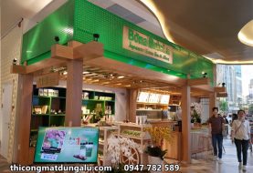 Quầy kiosk Bona Matcha trong trung tâm thương mại