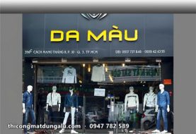 Thiết kế bảng hiệu shop quần áo: bố cục, màu sắc và mặt tiền
