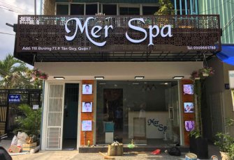 Bảng hiệu chữ nổi Mer Spa, Quận 7