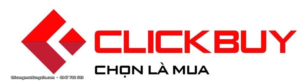 Logo Clickbuy Chọn là mua hình thoi đỏ chữ đen