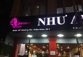 Bảng hiệu chữ nổi đèn cho shop thời trang: Như Anh, Lee Shop, SYW, Kỳ Duyên