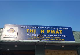 Bảng hiệu nhà xưởng và logo sảnh công ty Thịnh Phát: làm trọn bộ nhận diện