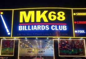Bảng hiệu quán bida, billiards club: chữ LED và đèn neon