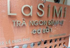 Bảng hiệu quán cà phê, quán trà, tiệm bánh, quán ăn: công trình thực tế