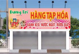 Bảng hiệu tạp hóa, nhà thuốc: mẫu đơn giản, rẻ mà hiệu quả