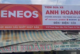 Bảng hiệu tiệm sửa xe máy, garage ô tô: mẫu và cách trình bày