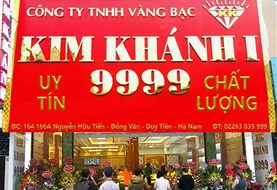 Bảng hiệu tiệm vàng, cửa hàng vàng bạc đá quý: mẫu và cách làm