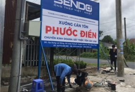 Bảng hiệu tôn dán decal: cấu tạo, giá và tuổi thọ