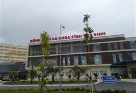 Chữ nổi khổ lớn Bệnh viện Đa khoa tỉnh Trà Vinh: gia công và lắp trên cao